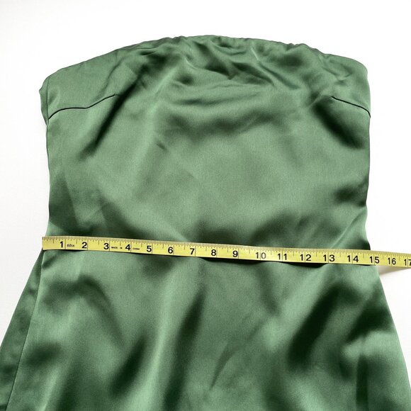 Ramy Brook Lisa Strapless Dress Spruce Green Size 8 NEW NWT - Picture 10 of 11